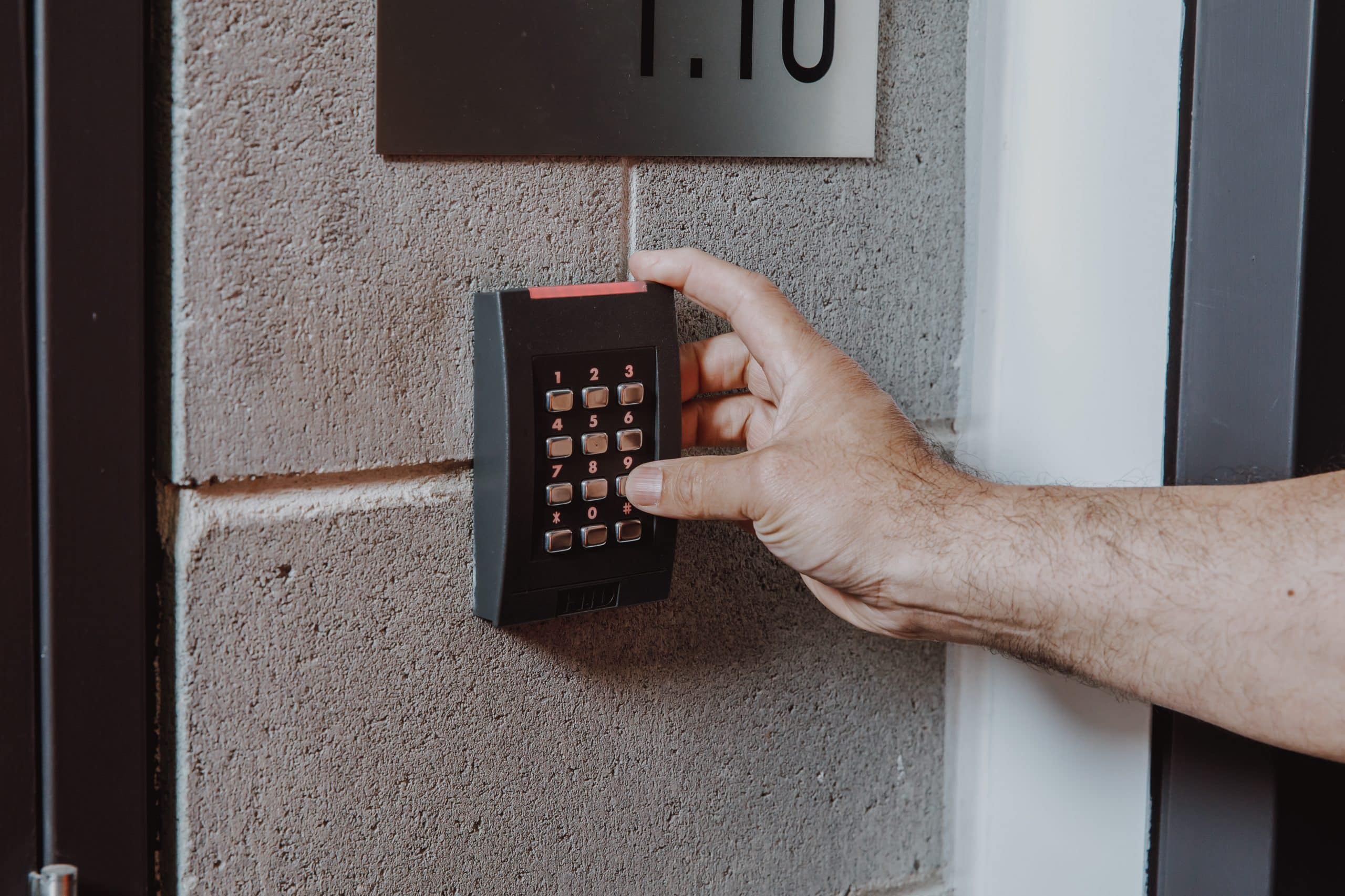 EXEC Security access control keypad installation